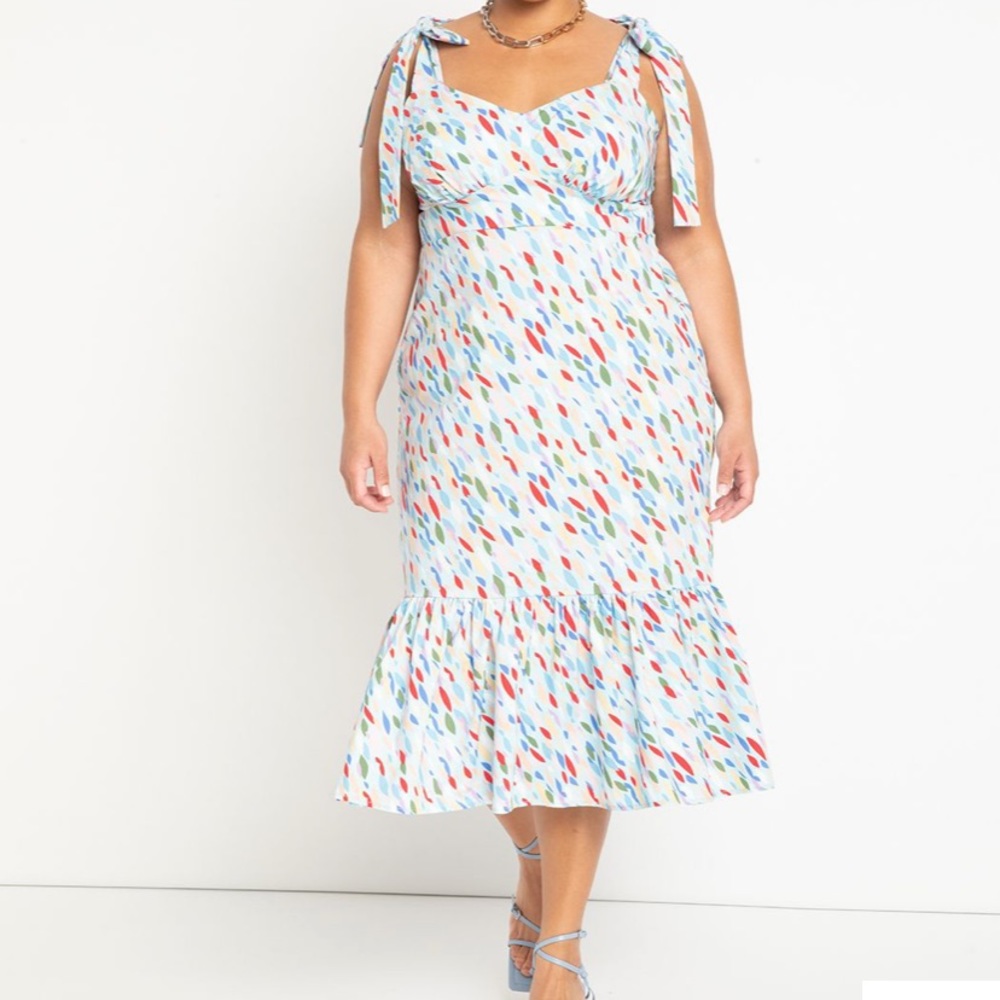 **NWT** Eloquii tie strap dress